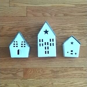 Ceramic Tea Light Village Houses